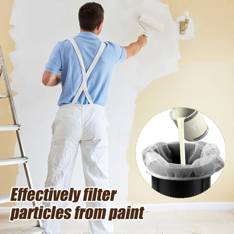 6 шт. фильтр-мешок для краски белое ведро сетчатый пластиковый шпатель эластичная