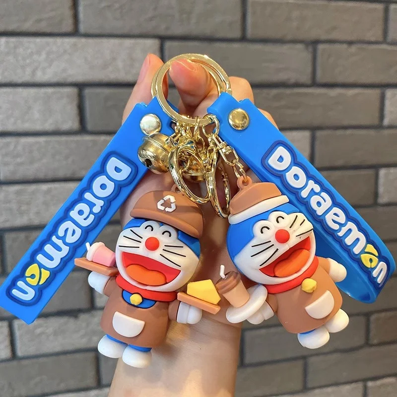 Аниме фигурки Doraemon, детские игрушки, брелок, мультяшная кукла из ПВХ, брелок для ключей, милые детские игрушки, детские подарки на день рождения