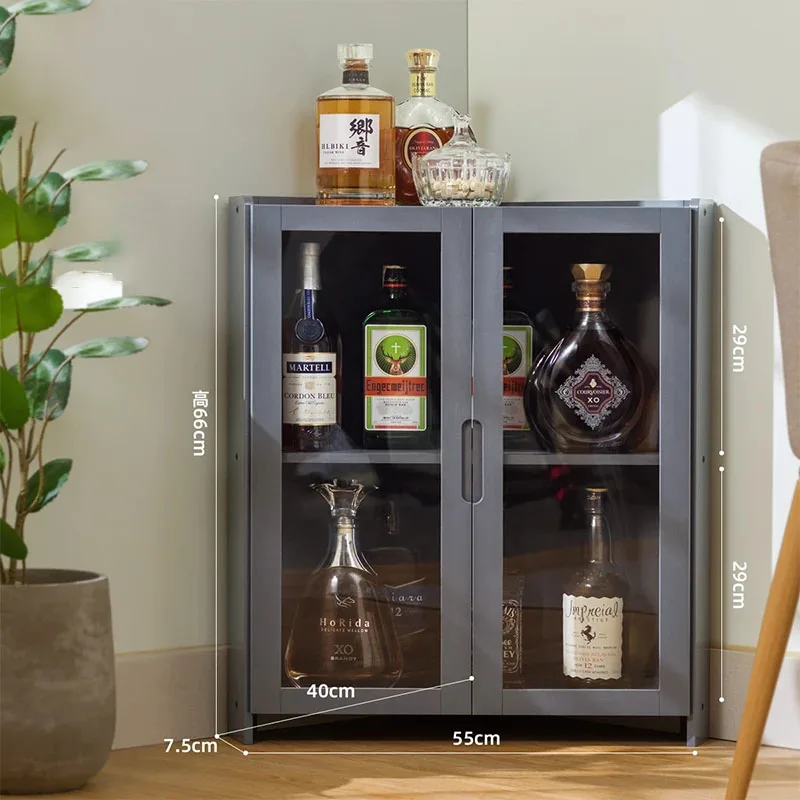 Стеклянные шкафы для вина гостиной духов книжный шкаф ванной кладовая