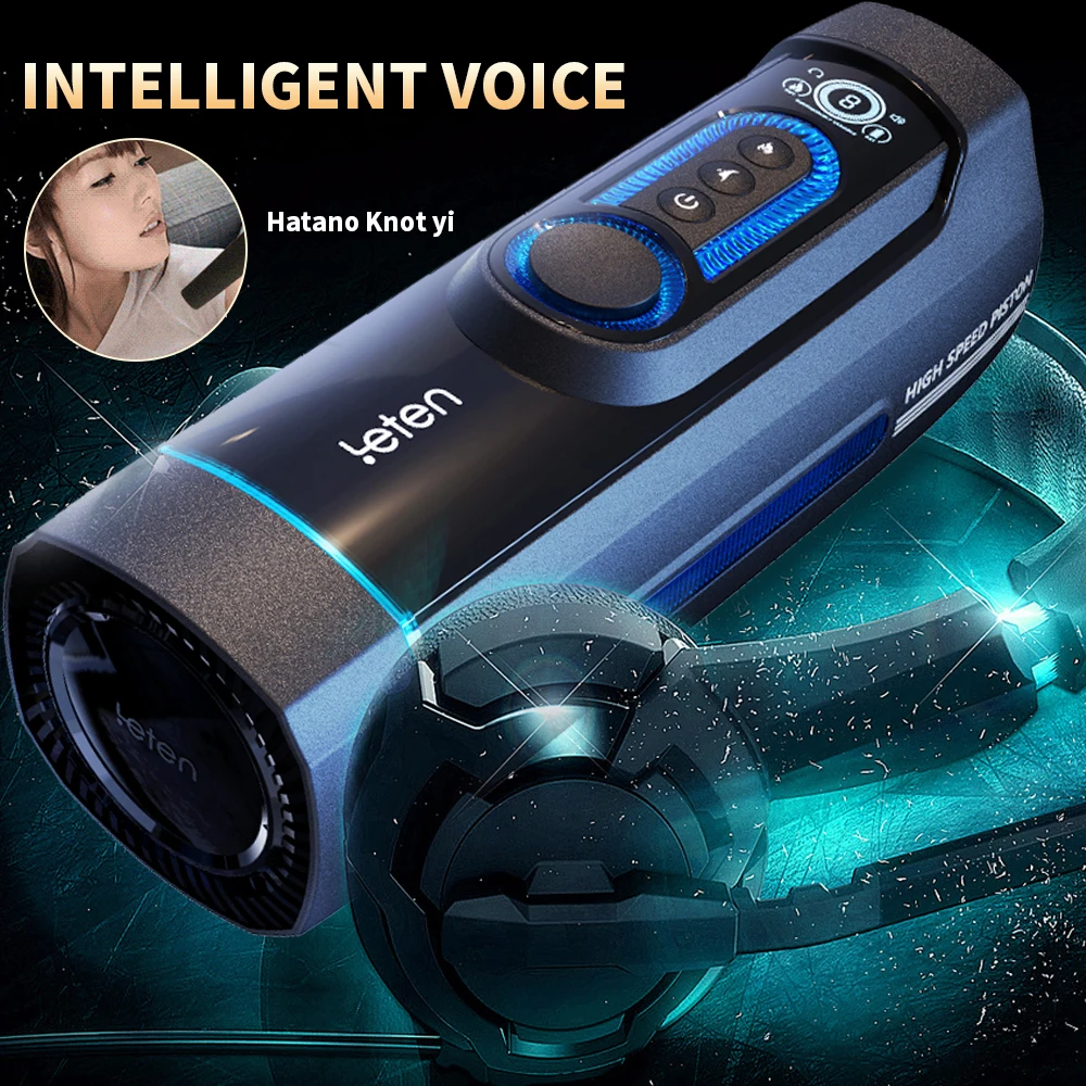 Выдвижной высокоскоростной поршневой Мужской мастурбатор Leten для отталкивания с