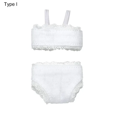 1set Soft Lace Underwear BRA BRA BRA PARA 30 CM 1/6 CALANTES PARA BLYTHTE 1/6 BJD DOLLS TOP UNSPANT PARA DOLHHOUSE