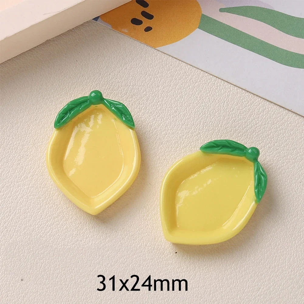 

Миниатюрные кабошоны из смолы "Фрукты", 10 шт.