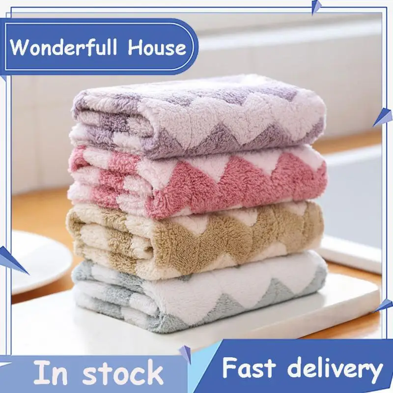 

Bamboo Charcoal Fiber Thickened Dishwashing Towel Simple Modern Minimalist Dish Towels 30×30cm Upgrade New Wipes Convenient