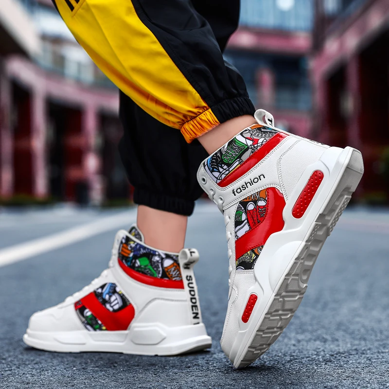 Women Men Basketball Shoes Comforthable High Top Casual Shoes Man Light Sports Shoes Gym Trainer Athletic Sneakers for Women