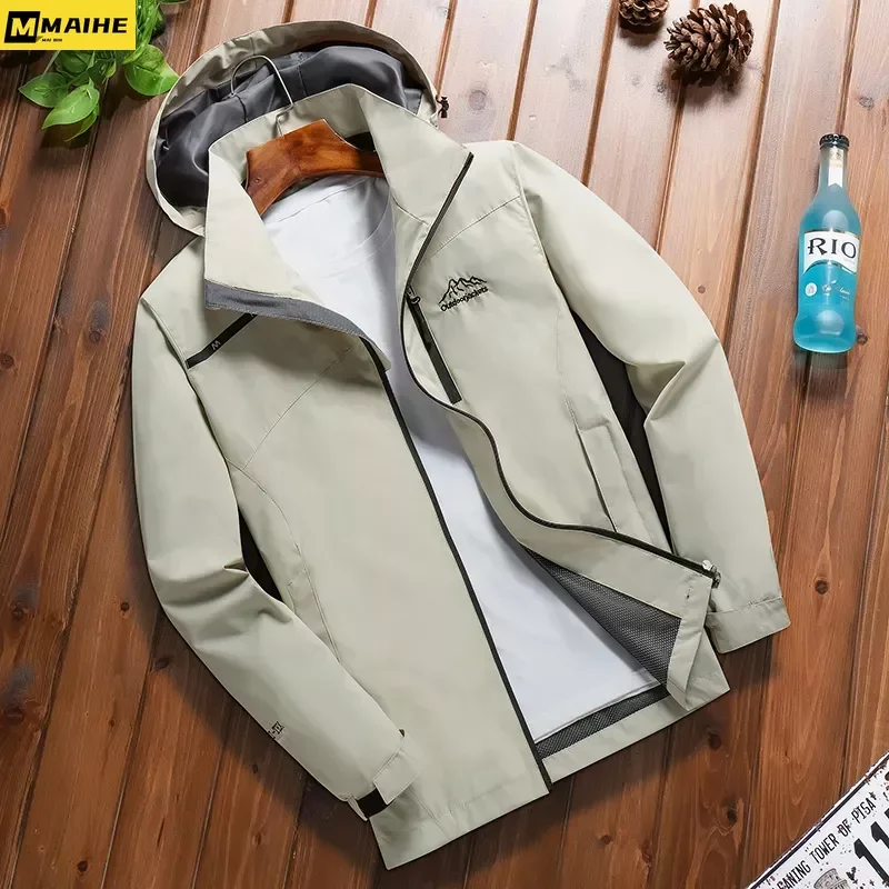 

Men's Windbreaker Waterproof Jacket Tactical Military Skin Soft Shell Flight Pilot Hood Cargo Coat Men Army Field Jacket Clothes