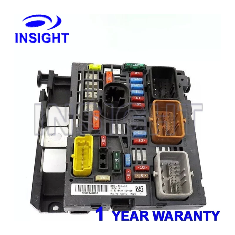 9809742880 Новый блок предохранителей двигателя в сборе BSM R04 = R05 R20 для Citroen C4 Peugeot 307 408