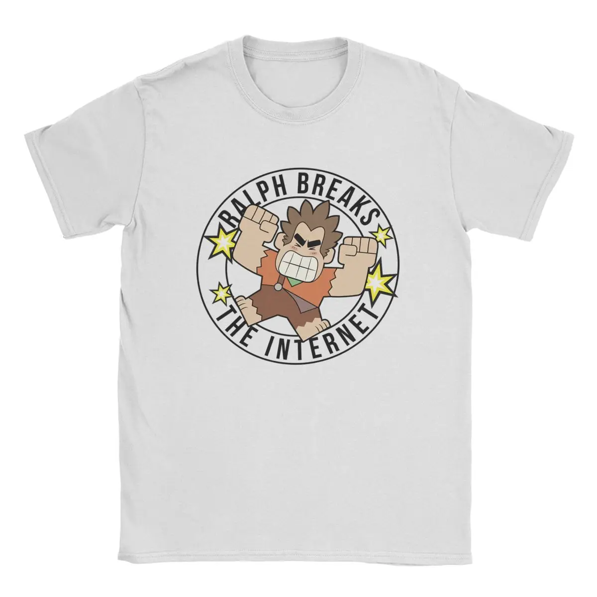 

Мужская хлопковая футболка с круглым вырезом, с коротким рукавом