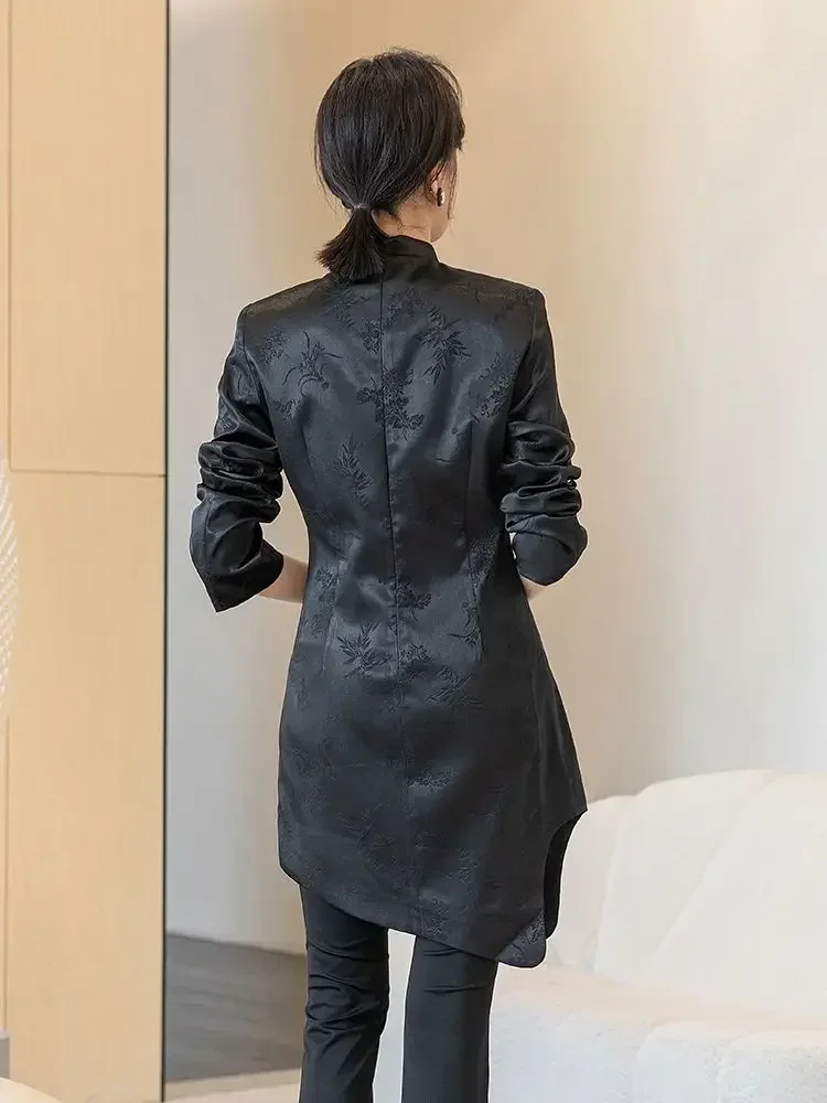 Черное платье Ципао Cheongsam Chi-pao улучшает женскую одежду традиционное китайское