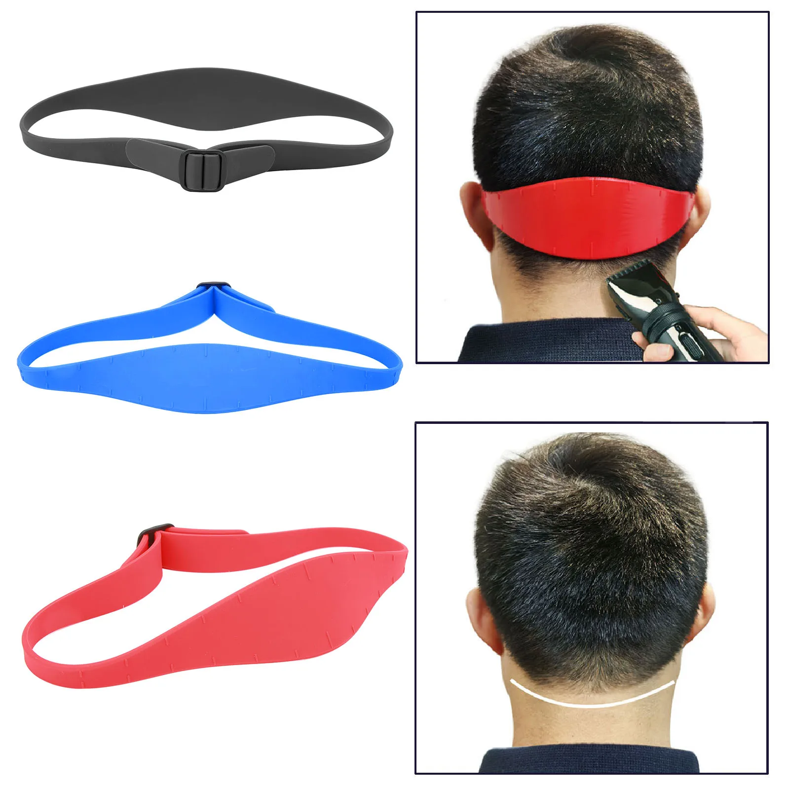 Шаблон для бритья декольте Регулируемый изогнутый силиконовый инструмент