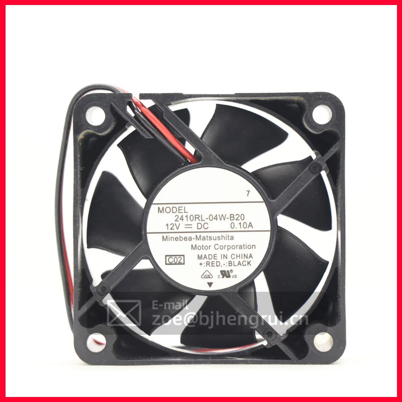 NMB 2410RL-04W-B20 6025 60x60x25 мм 12 В постоянного тока 4000 а куб. М об/мин шариковый инвертор осевой вентилятор охлаждения