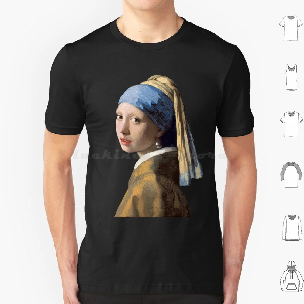 

Женская футболка с жемчужными сережками Johann Vermeer 1665 футболка 6xl хлопковая крутая футболка картины Йоханнеса Вермеера Матисса матиссе