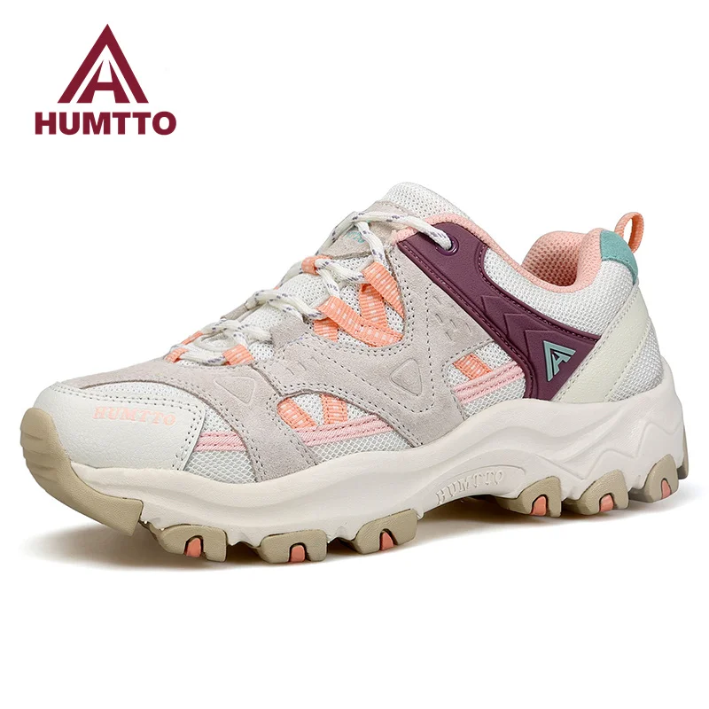 HUMTTO Shoes for Women New White Running Sneakers Luxury Designer Womens Trainers Leather Winter Sport Woman Shoes Free Shipping