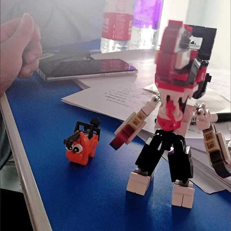 

239 шт. Аниме фигурки, звездчатый человек, экшн-фигурки, строительные блоки, порита, демон, модель кирпича, игрушки для детей, подарки на день рождения