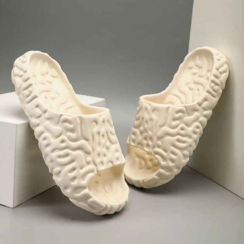 2023 Summer Men Slippers Thick Platform Bathroom Home Slippers Men Soft Sole EVA Indoor Slides Men Sandals Non-slip Flip Flops