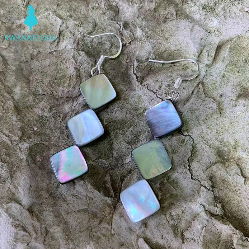 

Женские серьги из серебра 925 пробы, с натуральной ракушкой