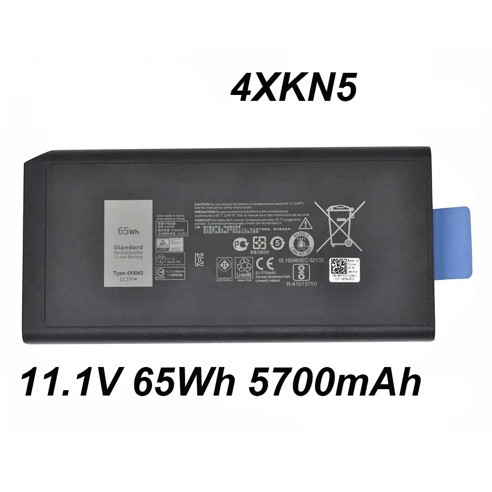 Фото 4XKN5 CJ2K1 65 Втч 11,1 В 5700 мАч Аккумулятор для ноутбука Dell Latitude E5404 E7404 12 7204 14 5404 7404 серии 451-12187 №1