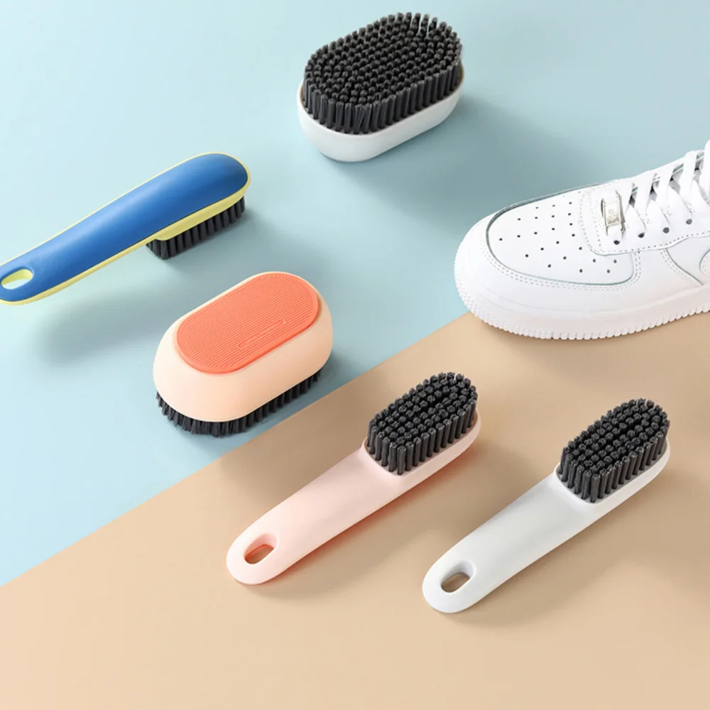 

Colorful Shoe Cleaning Brushes Long-handled Clothes Shoe Cleaning Brush Home Shoes Sneakers Boot Cleaner Household Washing Tools