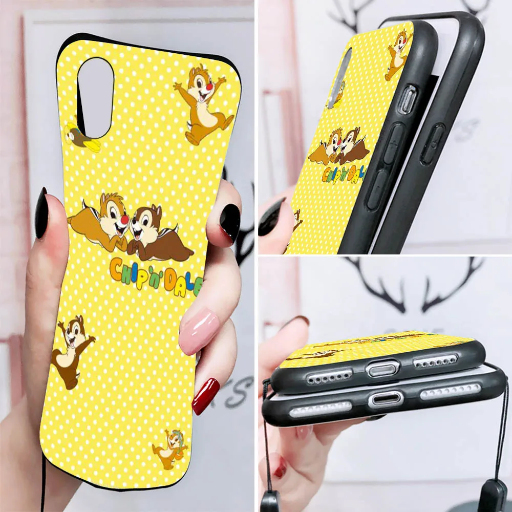 Чехол Chip Dale для Realme 3 3I 5 5I 5S 6 6S 6I 7 7I C17 C15 C2 C3 X2 XT Pro черный чехол телефона
