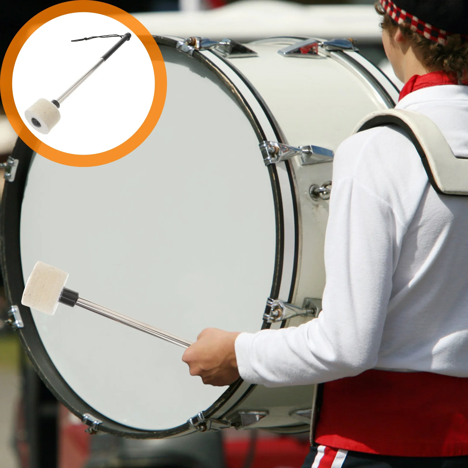

1pc Bass Drum Beater Percussion Instrument Accessories Instrument Accessory for Dorm School Home Bar