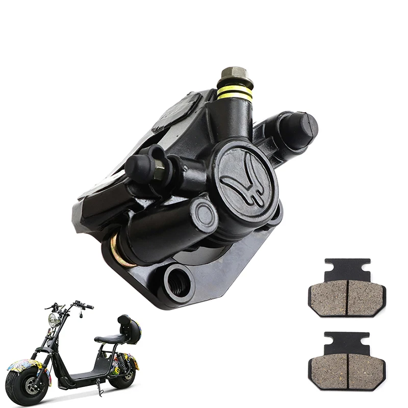 Передний/задний гидравлический суппорт дискового тормоза мотоцикла с тормозной колодкой для Citycoco Harley, запасные части для электрического автомобиля, скутера