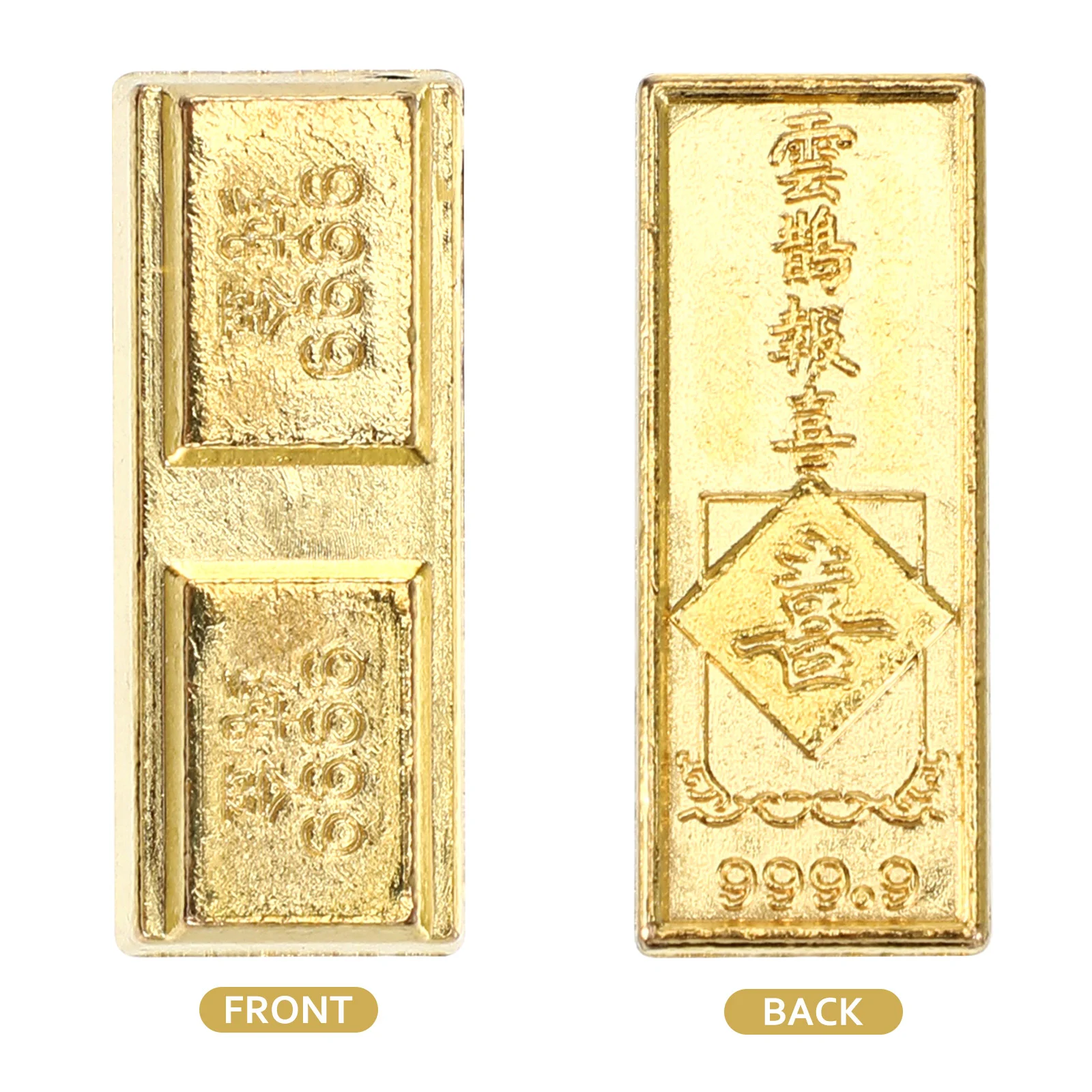 5 шт. золотой кирпичный орнамент для рабочего стола слиток декор декоративное