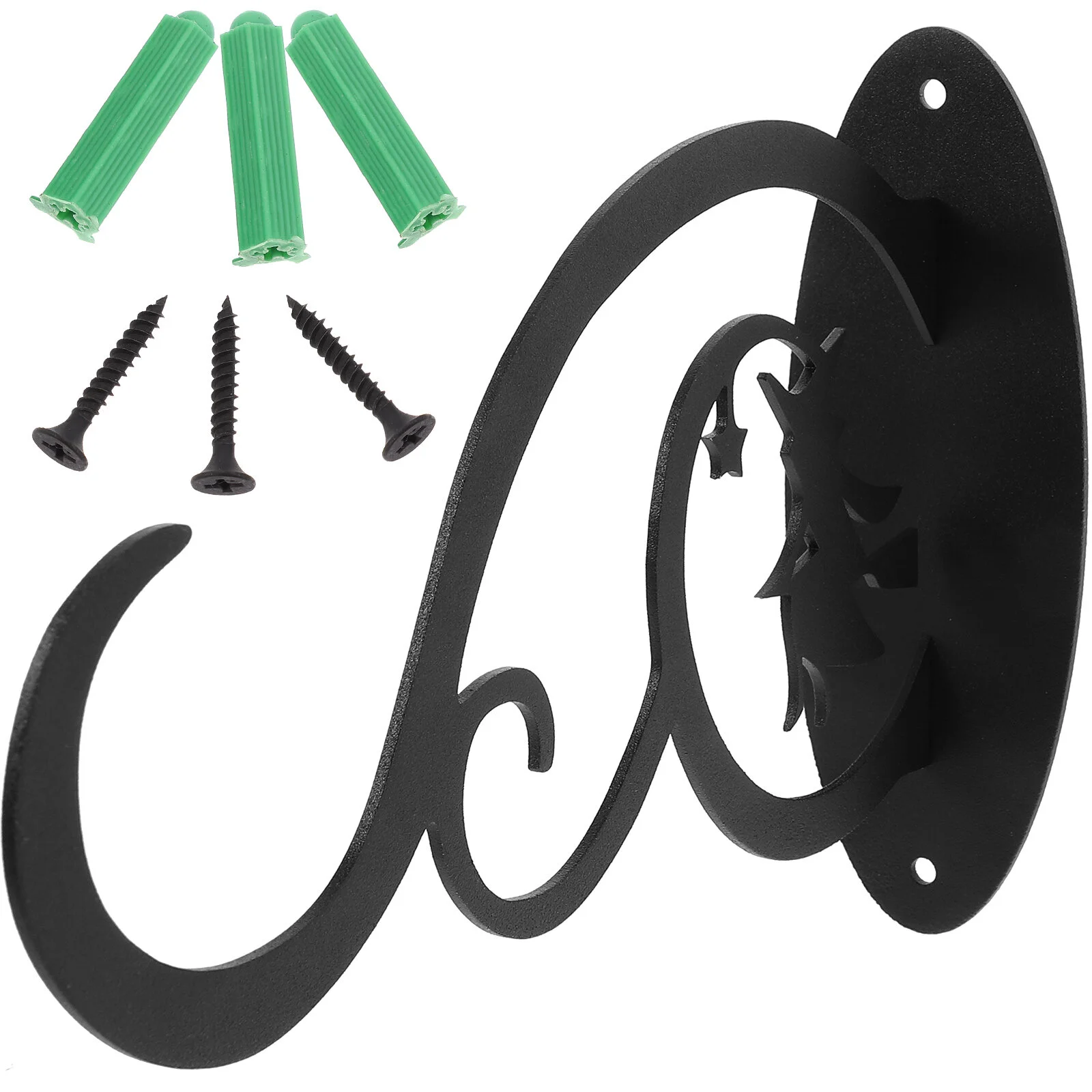 

Hanging Bracket Plants Brackets Decorative Planters Coat Hanger Bird Feeder Holder Iron Outdoor Clothes Heavy Duty