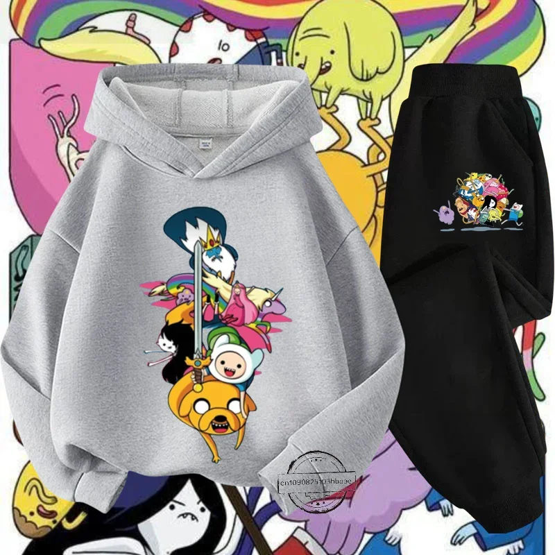 Детская толстовка с длинным рукавом и мультяшным принтом в стиле Харадзюку