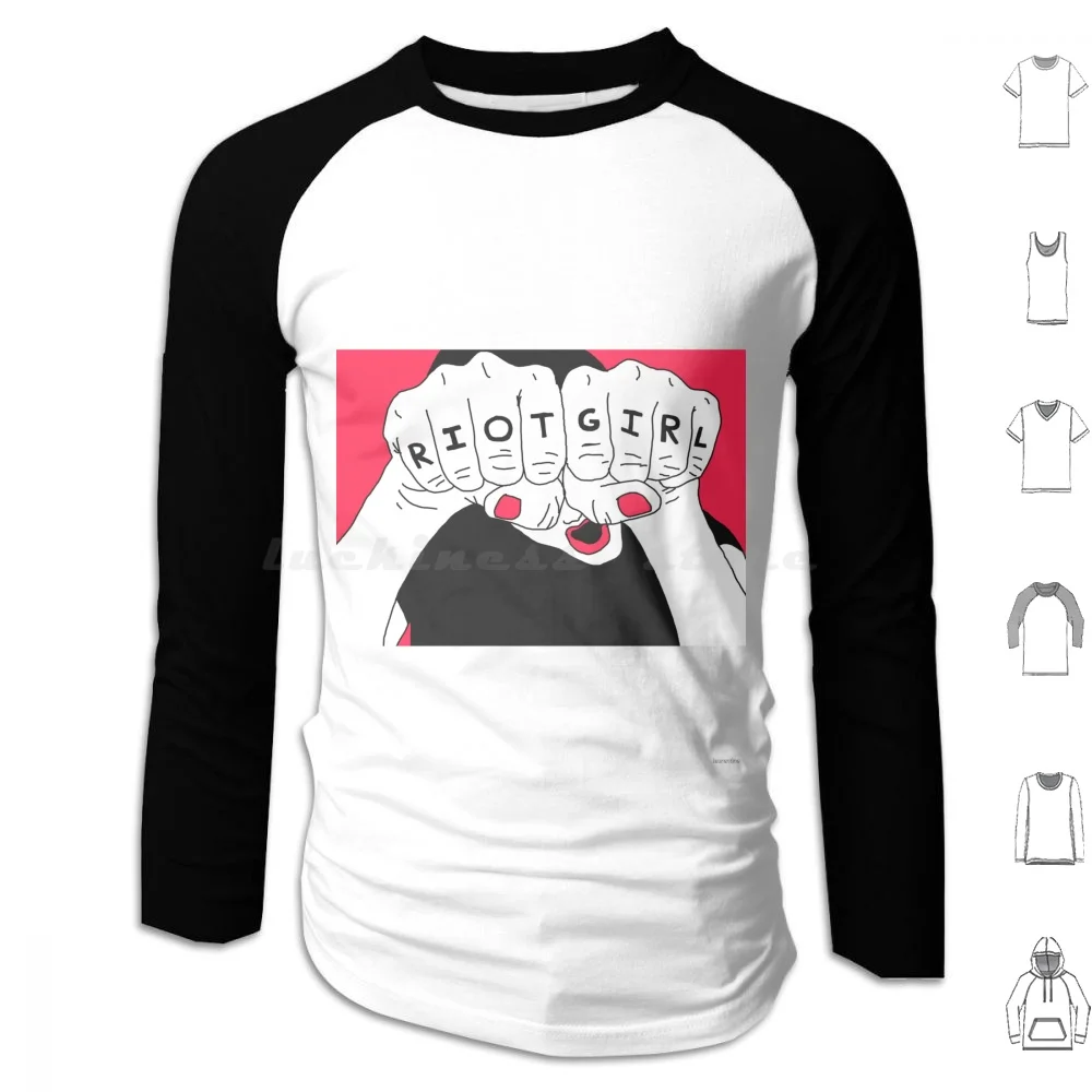 Толстовки с длинным рукавом для девушек-бунт