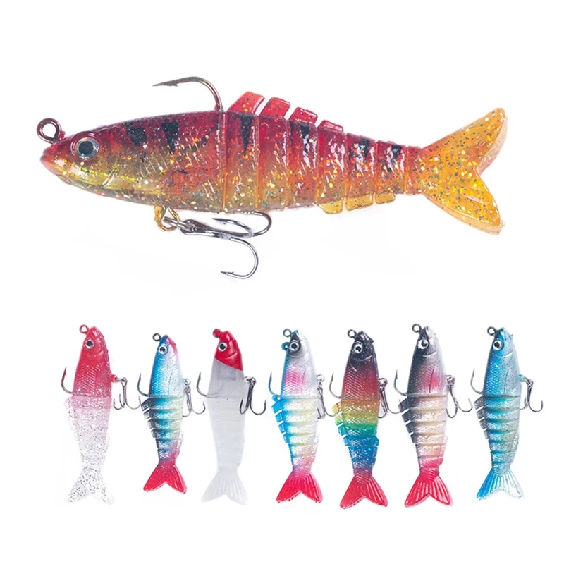 

8Pcs 9Cm 15G Fishing Lures Jointed Crankbait Swimbait Sinking Wobblers Soft Artificial Bait For Fishing Tackle