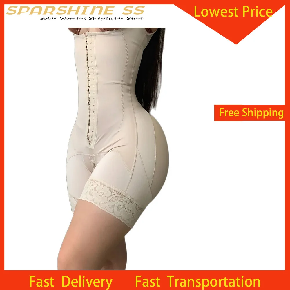 

Shapewear For Women Tummy Control Fajas Colombianas Butt Lifter Body Shaper Front Hooks Calzon Faja Abdomen Mujer