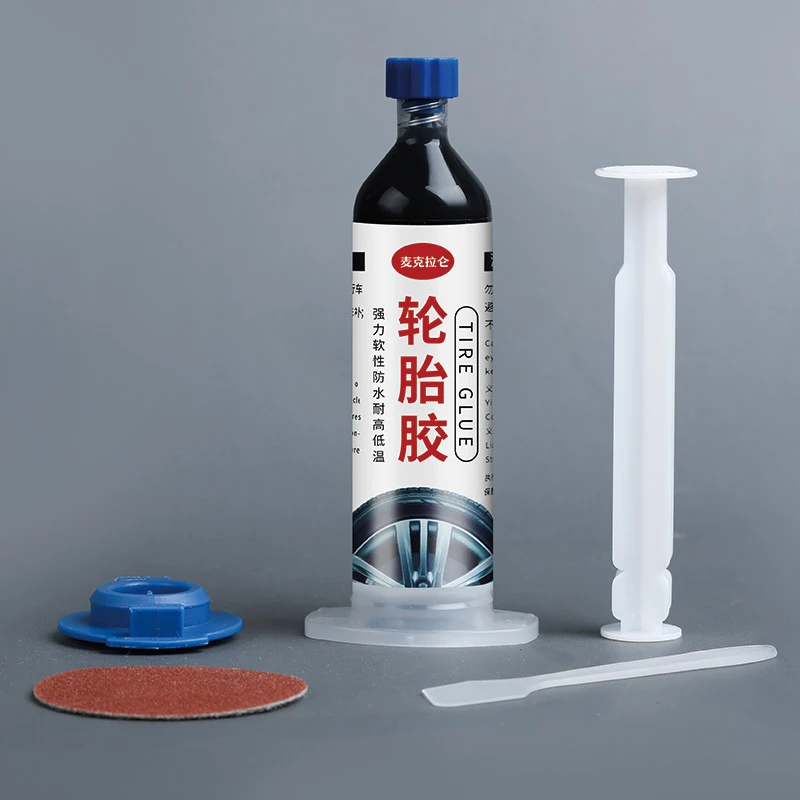 Жидкий клей для ремонта шин 30 г сильные клеи резины черный мягкий каучук