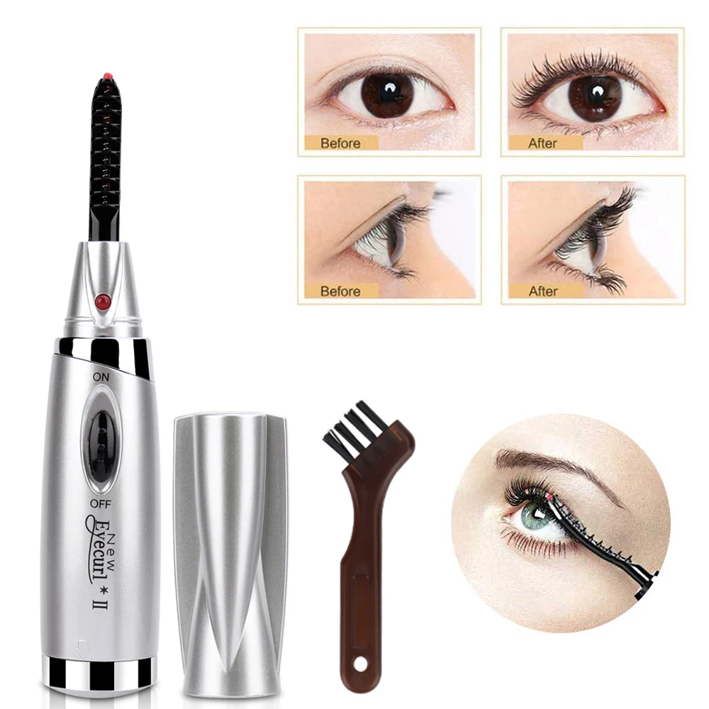 

New Mini Electric Heated Eyelash Curler Wimperkruller Electric Heated Makeup Eye Lashes Long Lasting Beauty for Beauty Gift
