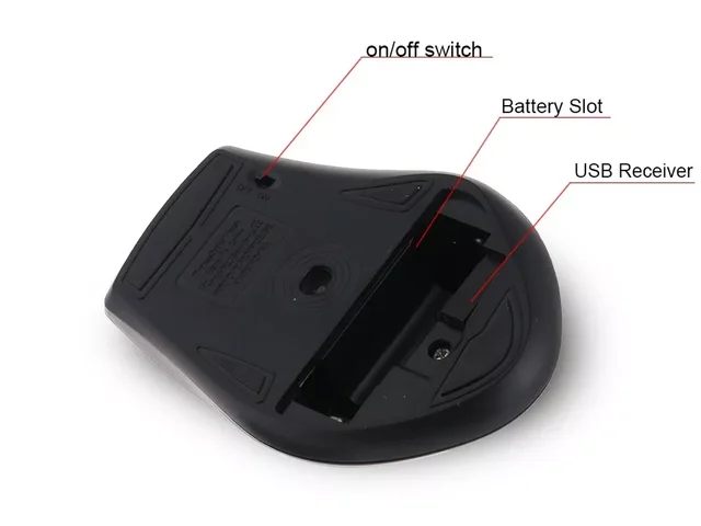 2.4Ghz Wireless Mouse Gamer for Computer PC Gaming Mouse With USB Receiver Laptop Accessories for Windows Win 7/2000/XP/Vista 2