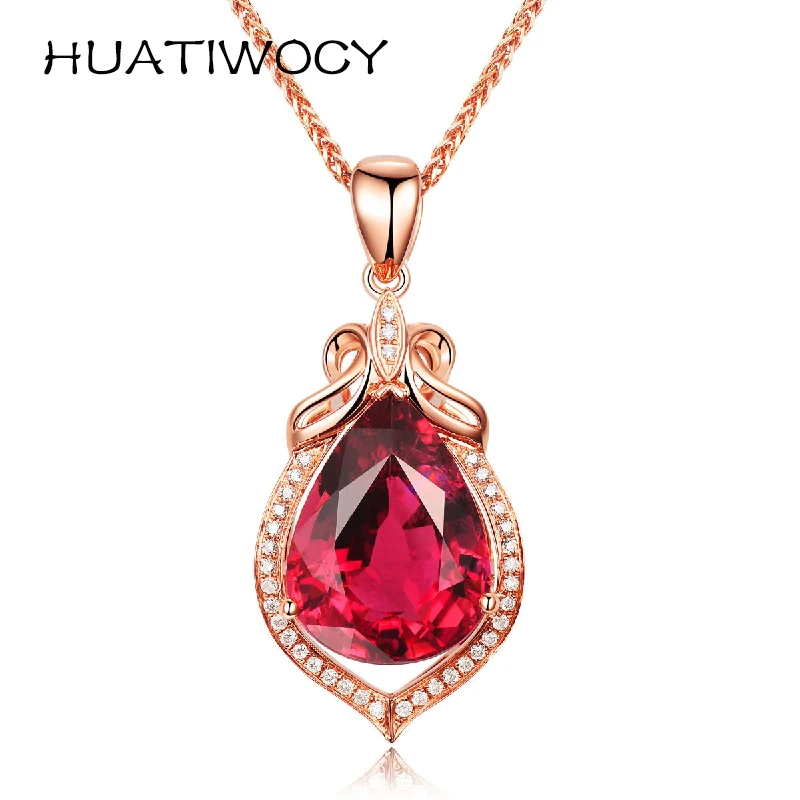 Vintage Necklace 925 Silver Jewelry with Zircon Gemstone Pendant Accessories for Women Wedding Party Engagement Promise Gifts