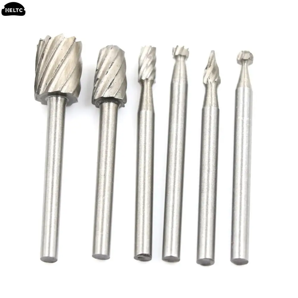 

6pcs Mini Drill Bit Set Cutting Rotary Tool For Woodworking Knife Metal Wood Step Cone Drill Carving Tools Kit Tools Accessories