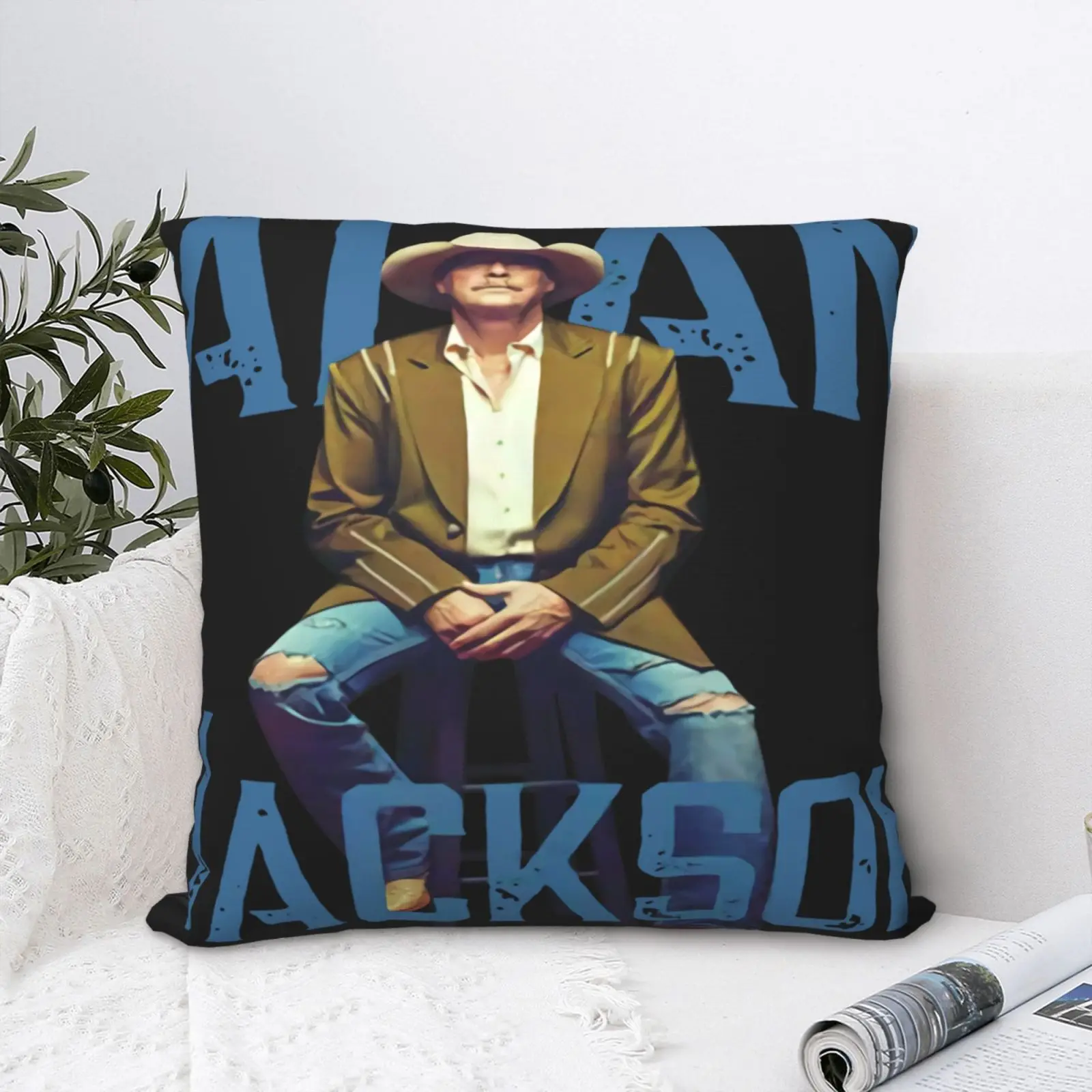 

Редкий Алан Джексон Тур 2020 Наволочка на подушку на молнии декоративные подушки для дивана подушка для гостиной наволочки на заднюю подушку