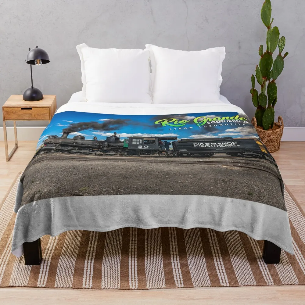 Одеяло Rio Grande Southern 20 паровая локомотив туристические меховые изделия идеи