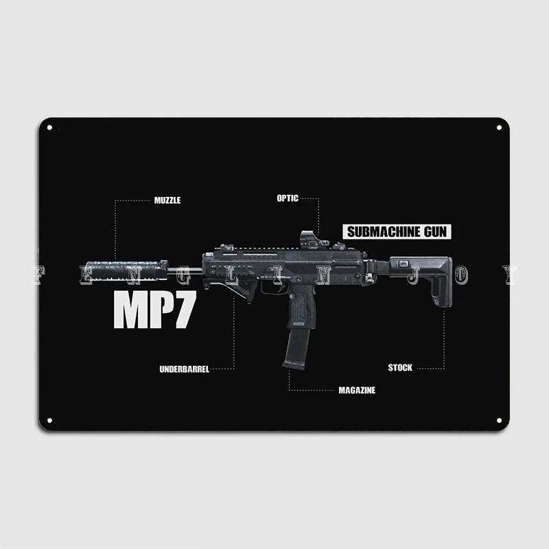 

Mp7 Metal Sign Cinema Garage Kitchen Create Plaques Tin Sign Posters