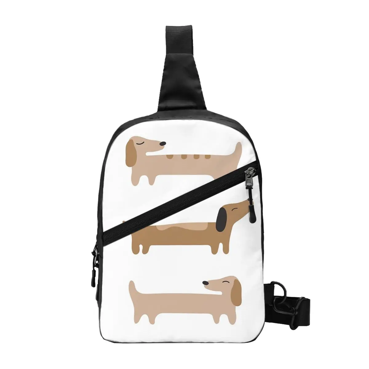 Домашний декор - нагрудная сумка с таксой мужской рюкзак через плечо дорожный