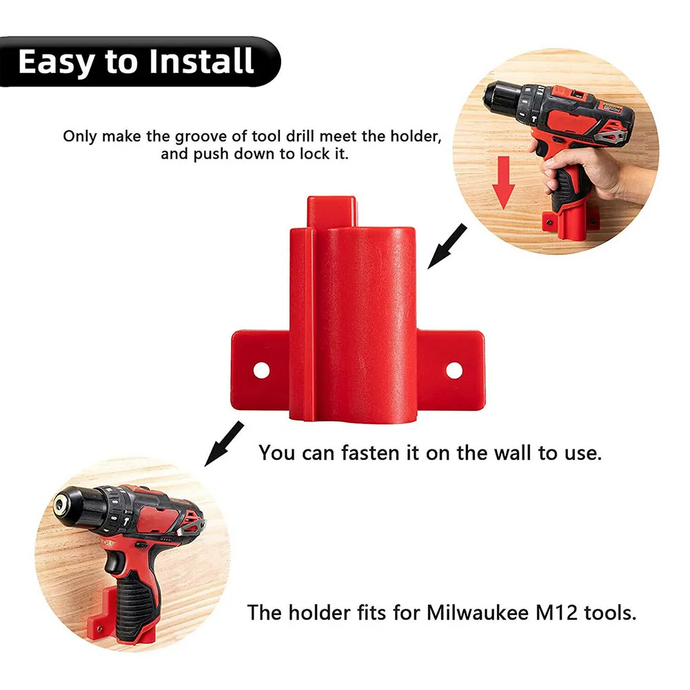 

Держатель для инструментов Milwaukee M12, настенный держатель для домашних электроинструментов, для аккумуляторов Milwaukee M12