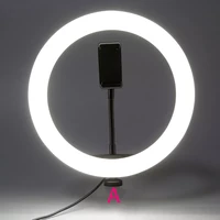 youtube shooting vlog selfie circular photo ring light led photographic video camera lamp studio lighting phone holder