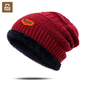 Youpin Fashion Knitted Hats Men's Winter Hat Thicken Winter Warm Beanies Skullies Plus Velvet Hats Bonnet Men Women Universal