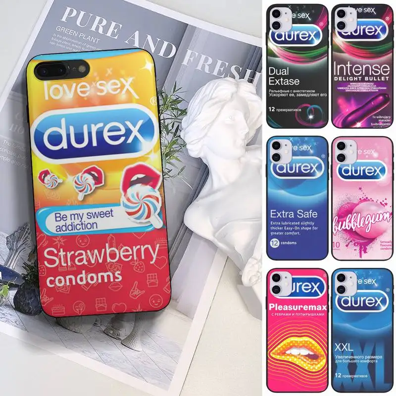 

Sexy Condom Brand Du-rex Box Phone Case Fundas Shell Cover For HUAWEI P10 P20 P30 P40 Mate 30 40 Lite Pro