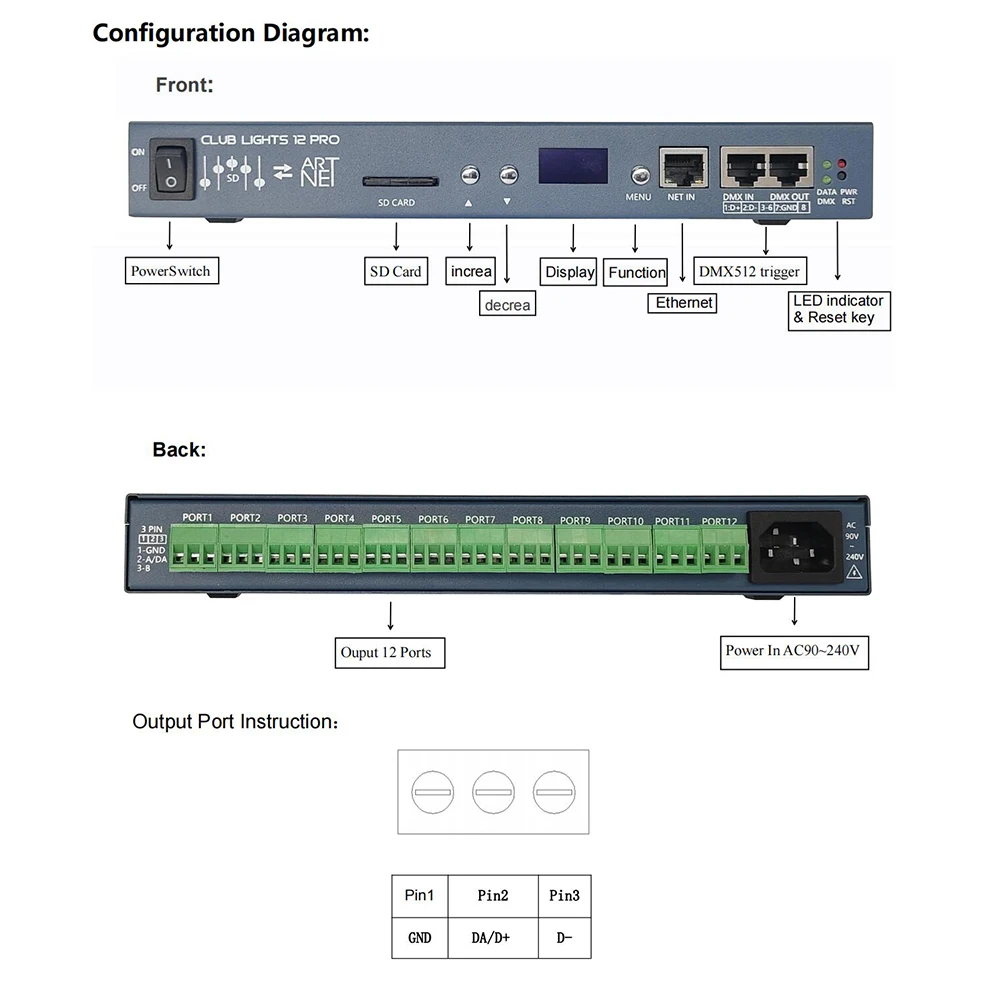 Новый декодер ArtNet, разрешениеJinx к SPI и DMX WS2812 WS2815 DMX512, триггерный SD-плеер, контроллер освещения KTV с эффектом записи Madrix (art.: 3920c8dcc242a) - 3920c8dcc242a