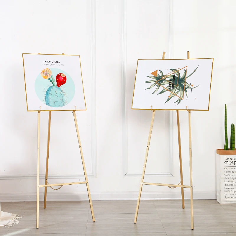 Kup Złota Sztaluga Weselna Sztaluga Caballete De Pintura Metalowa Podstawka Do Malowania Wyświetlanie Zdjęć Rama Styl Skandynawski Obraz Olejny Stojak