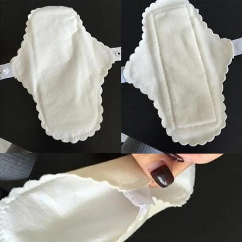 

3 Pcs/lot Thin Reusable Menstrual Pads Soft Sanitary Napkin Waterproof Panty Liners Washable Cotton Cloth Pad Women Hygiene Pad