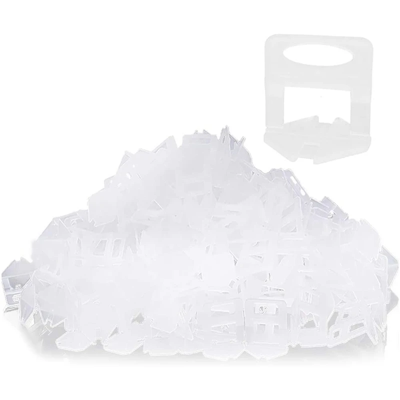 

Tile Leveling System Clips 2Mm -400 Pcs DIY Tiles Leveler Spacers For Professional Ceramic Tile And Stone Installation