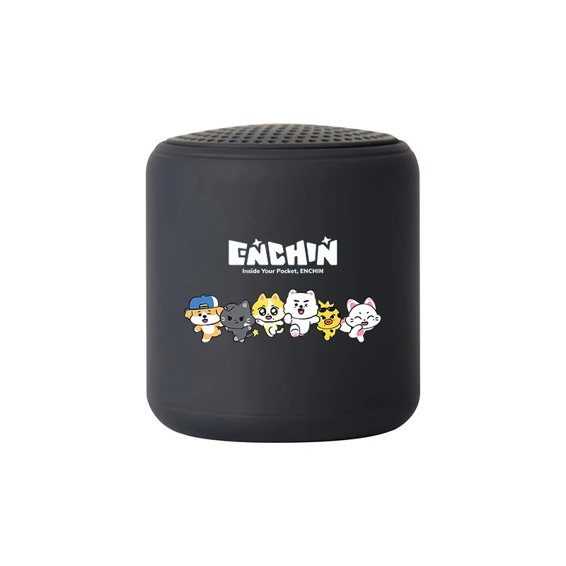 Фото Портативная беспроводная Bluetooth-колонка ENHYPEN с принтом KPOP, высококачественная мини-колонка для мужчин, круглая аудиосистема, подарок №5