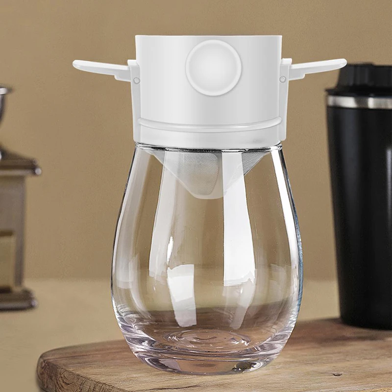 

Telescopic Drip Refillable Coffee Filter Reusable Coffee Filter Portable Stainless Steel Capsule Double Strainer Coffee Filter