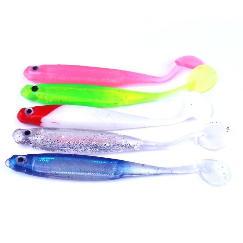 

10pcs/bag Crank Bait Hook Soft Fishing Lure Jig Wobbler Silicone Swimbait Vivid Worm Artificial Carp Fishing Bait Pesca Tackle